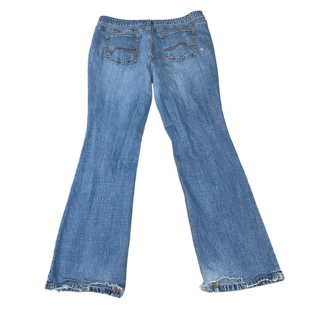a.n.a. A New Approach Wide Leg Flare Blue Jeans Size 16 - Picture 11 of 11